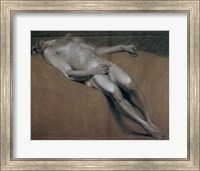 Study of a recumbent male nude Fine Art Print