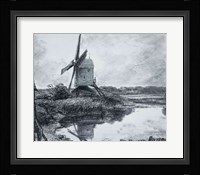 A mill on the banks of the River Stour Fine Art Print