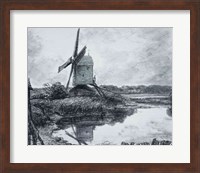 A mill on the banks of the River Stour Fine Art Print