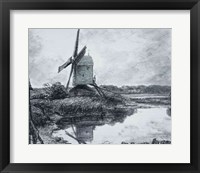 A mill on the banks of the River Stour Fine Art Print