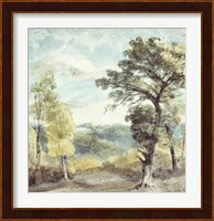 Landscape with Trees and a Distant Mansion Fine Art Print