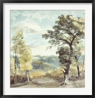 Landscape with Trees and a Distant Mansion Fine Art Print