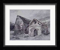 Porch and Transept of a Church Fine Art Print