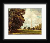 Salisbury Cathedral from Lower Marsh Close, 1820 Fine Art Print