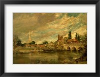 The Bridge of Harnham and Salisbury Cathedral Fine Art Print