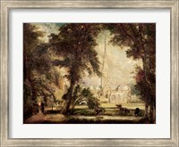 Salisbury Cathedral from the Bishop's Grounds, c.1822-23 Fine Art Print