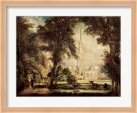 Salisbury Cathedral from the Bishop's Grounds, c.1822-23 Fine Art Print