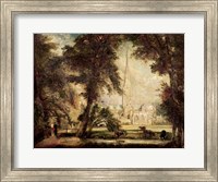 Salisbury Cathedral from the Bishop's Grounds, c.1822-23 Fine Art Print