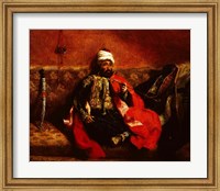 A Turk smoking sitting on a sofa, c.1825 Fine Art Print