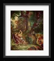 Fight between Jacob and the Angel Fine Art Print