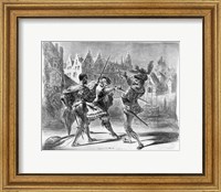 Duel between Faust and Valentine, from Goethe's Faust Fine Art Print