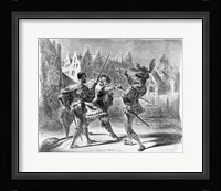 Duel between Faust and Valentine, from Goethe's Faust Fine Art Print
