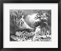Faust and Mephistopheles at the Witches' Sabbath, from Goethe's Faust, 1828 Fine Art Print