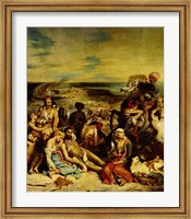 Scenes from the Massacre of Chios, 1822 Fine Art Print