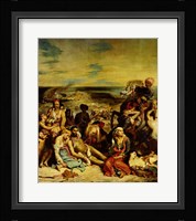 Scenes from the Massacre of Chios, 1822 Fine Art Print