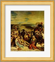 Scenes from the Massacre of Chios, 1822 Fine Art Print