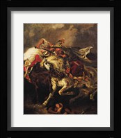 The Battle of Giaour and Hassan, after Byron's poem, 'Le Giaour', 1835 Fine Art Print