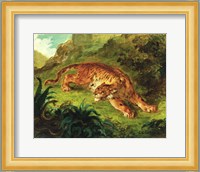 Tiger and Snake, 1858 Fine Art Print