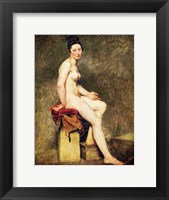 Seated Nude, Mademoiselle Rose Fine Art Print