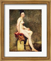 Seated Nude, Mademoiselle Rose Fine Art Print