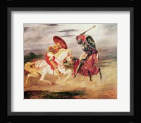 Two Knights Fighting in a Landscape Fine Art Print