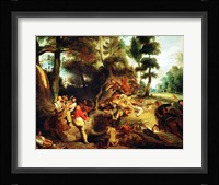 The Wild Boar Hunt Fine Art Print