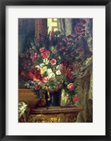 Vase of Flowers on a Console Fine Art Print