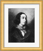 Portrait of George Sand, 1838 Fine Art Print