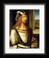 Self Portrait with Gloves, 1498 Framed Print