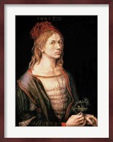 Self Portrait with a Thistle, 1493 Fine Art Print