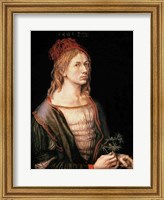 Self Portrait with a Thistle, 1493 Fine Art Print