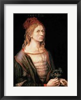 Self Portrait with a Thistle, 1493 Fine Art Print