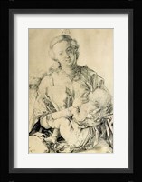 Virgin Mary suckling the Christ Child Fine Art Print