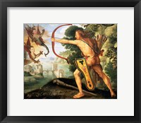 Hercules and the Stymphalian birds, 1600 Fine Art Print