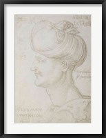Head of Suleyman the Magnificent Fine Art Print