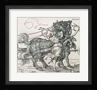 Triumphal Chariot of Emperor Maximilian I of Germany: detail of the horse teams Fine Art Print