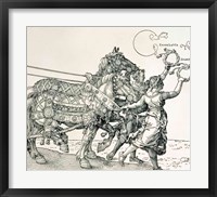 Triumphal Chariot of Emperor Maximilian I of Germany: horse detail Fine Art Print