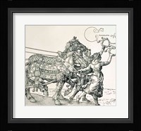 Triumphal Chariot of Emperor Maximilian I of Germany: horse detail Fine Art Print
