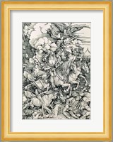 The Four Horsemen of the Apocalypse, Death, Famine, Pestilence and War Fine Art Print