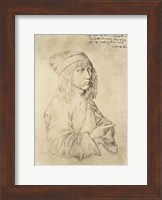Self portrait at the age of thirteen, 1484 Fine Art Print