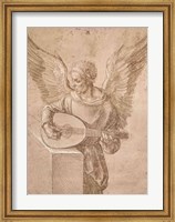 Angel playing a lute, 1491 Fine Art Print