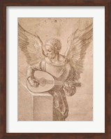 Angel playing a lute, 1491 Fine Art Print