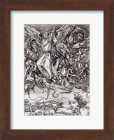 St. Michael and the Dragon, from a Latin edition, 1511 Fine Art Print