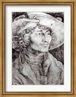 Portrait of an unknown man, 1521 Fine Art Print