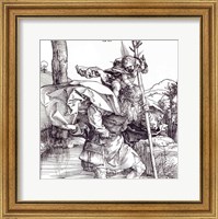 St.Christopher carrying the Infant Christ, 1511 Fine Art Print