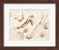 Study of male hands and arms Fine Art Print