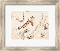 Study of male hands and arms Fine Art Print