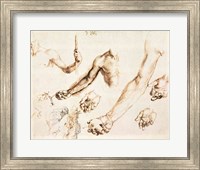 Study of male hands and arms Fine Art Print