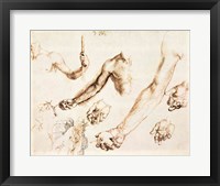 Study of male hands and arms Fine Art Print