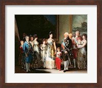 Charles IV and his family, 1800 Fine Art Print